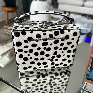 Beautiful Brandon Blackwood mini trunk handbag.